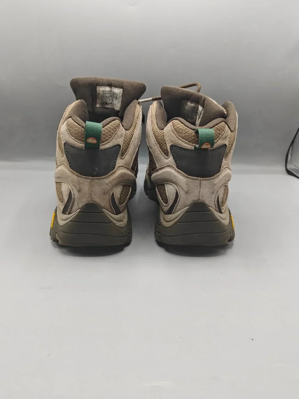 MERRELL Moab 2 Mid Men's Size 11.5 US Wide Waterproof Hiking Boots Boulder Grey